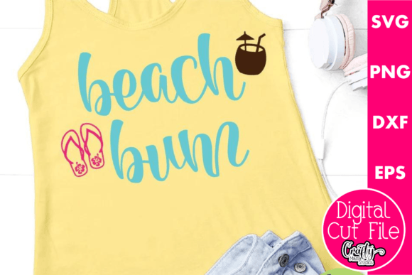 Beach Bum Graphics for Crafts