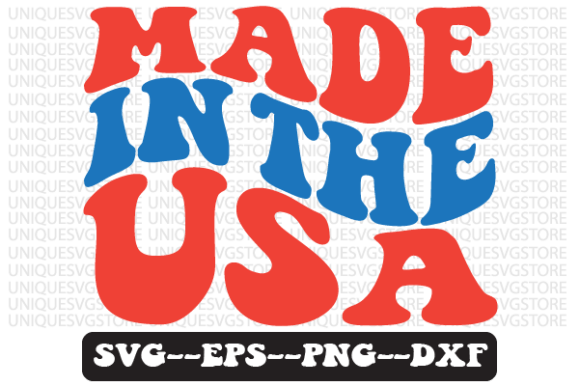 Made in the USA Quote Retro SVG Design for Crafts & Graphics