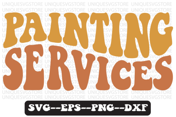Painting Services Quote Retro SVG Graphics for Crafts